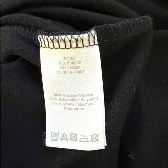 Boden Classic Black Short Sleeve Midi Dress with Pockets Versatile Size 10 - Picture 6 of 9